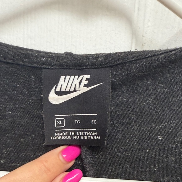 Nike Charcoal Hoodie with White Accents - Picture 2 of 4